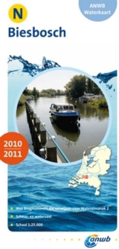 Cover van het boek 'ANWB Waterkaart N Biesbosch 2010/2011' van  ANWB