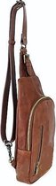 TASvanTESS Leren unisex crossbody tas rugtas bruin