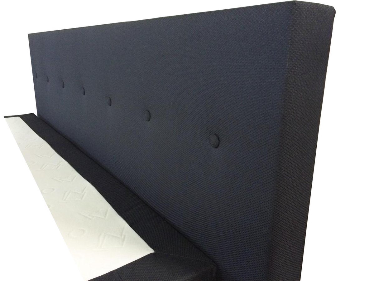Slaaploods.nl Dana - Boxspring inclusief matras - 140x220 cm - Zwart