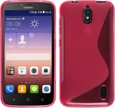 Huawei Y625 Silicone Case s-style hoesje Roze