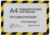 Magneetvensters A4 (mix kleuren) - Geel/Zwart