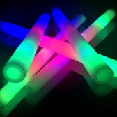 LED Foam sticks, lichtstaaf, lichtbuis, multicolor - 200 stuks