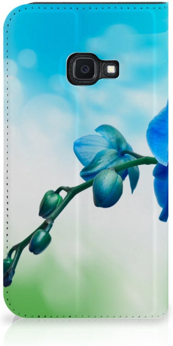 Samsung Galaxy Xcover 4s Smart Cover Orchidee Blauw - Cadeau voor je Moeder