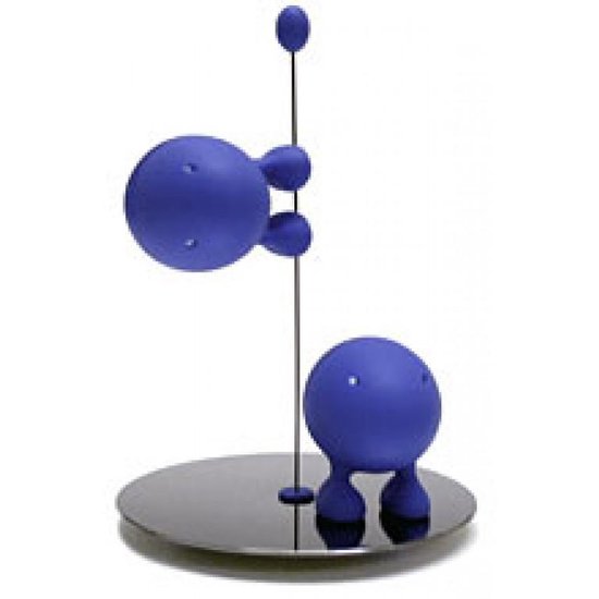 slang voorkomen Blauwdruk Alessi Lilliput Peper- & Zoutstel - rvs/kunststof - blauw | bol.com