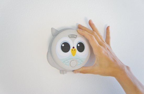 Mister Owl Rookmelder Smoke detector Kleur Grijs