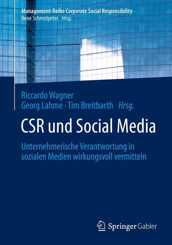 Business and Economics (German Language) - CSR und Social Me ... - cover