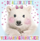 Wenskaart Dierenmanieren De allerliefste verjaardagsgroetjes!