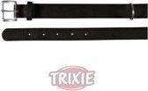 Leren halsband - 25 tot 29 cm -14 mm - Zwart