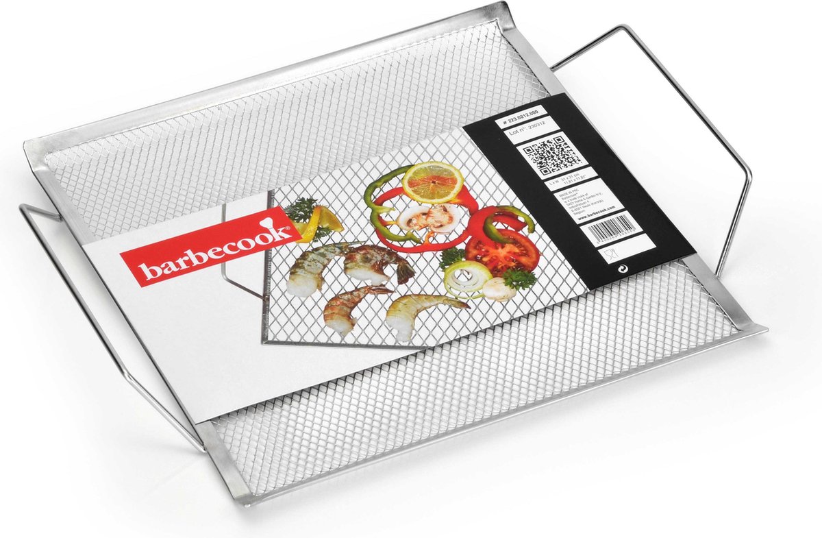 Barbecook - BBQ rooster - BBQ mat - Hapjesrooster - RVS -  35x31cm
