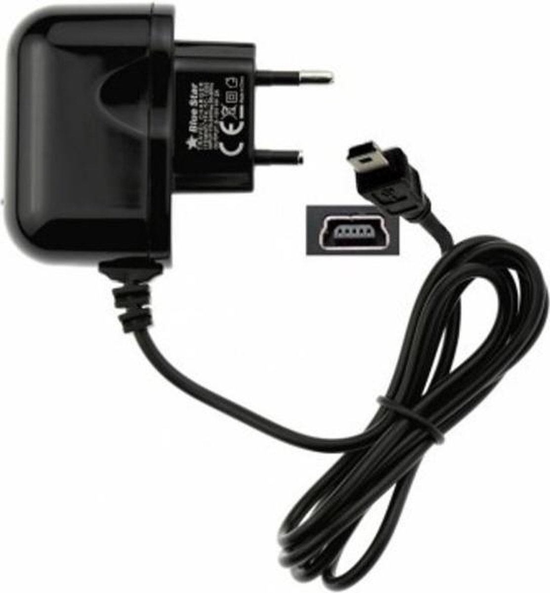 Oplader 220V geschikt voor Garmin Nuvi 42 - 2 ampere mini USB lader - ABC-Led