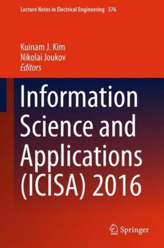 Information Science and Applications (ICISA) 2016 - cover