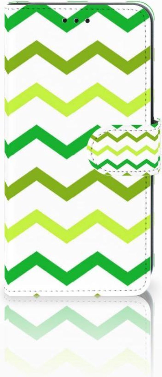 Xiaomi Mi A2 Lite Telefoon Hoesje Zigzag Groen