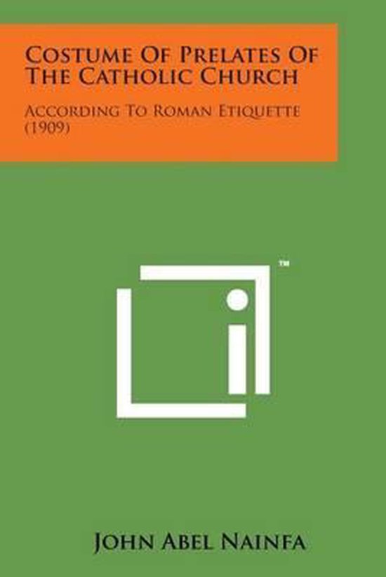 Costume of Prelates of the Catholic Church - cover