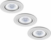 Philips Pittsburg - Inbouwspots - LED - Ø91mm - Wit - Aluminium - Set 3 spots