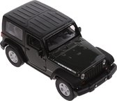 Welly Schaalmodel Jeep Wrangler Rubicon 1:34 11 Cm Zwart