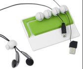 Gumbite stoppi kabel manager (Wit / Groen)