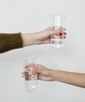 Viva Scandinavia - Hydratatie Classic Drinkglas hoog - Dubbelwandig - 0,32 liter - Set van 2 stuks - Transparant