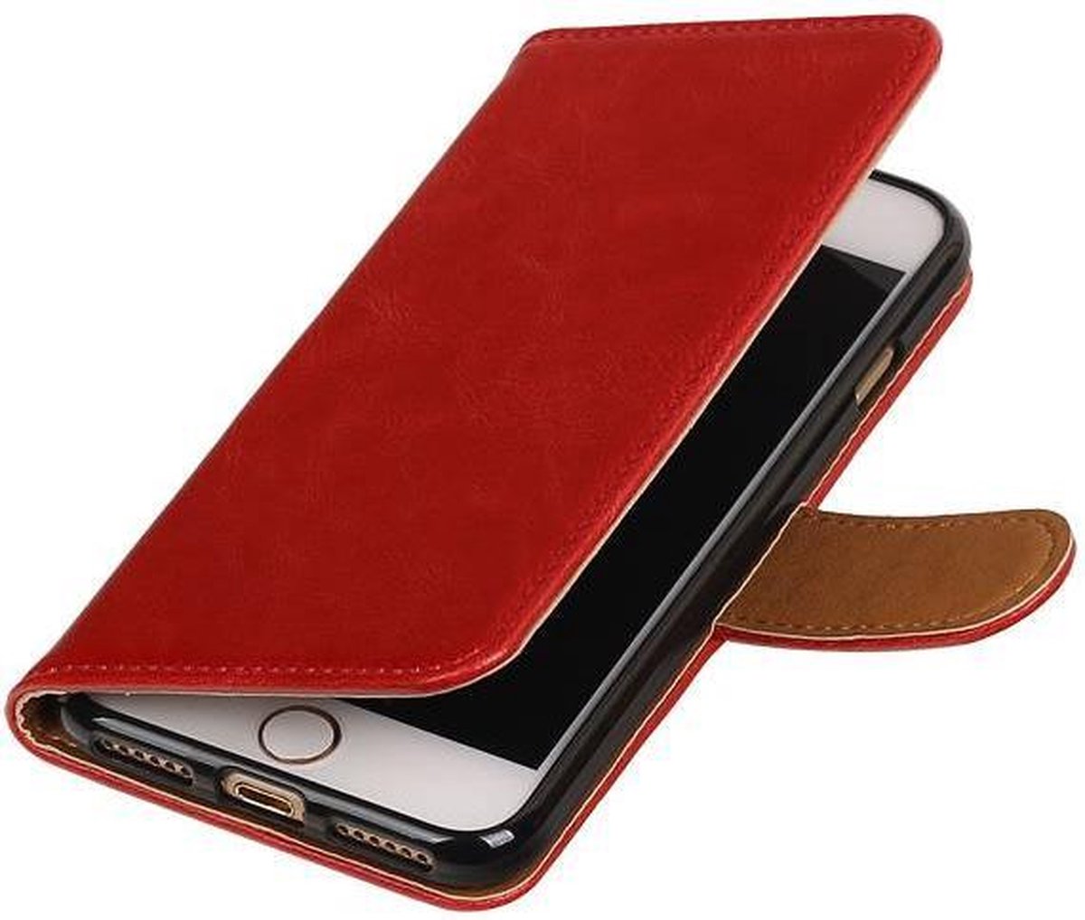 Winston Leder Boekhoes iPhone 7+ Plus/ 8+ Plus Rood