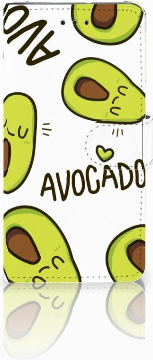 Book Case voor Motorola Moto G7 Play Leuk Hoesje Avocado Singing
