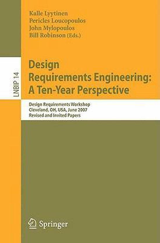 Lecture notes in business information processing design requirements