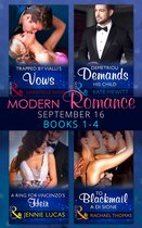 Modern Romance September 2016 Books 1-4