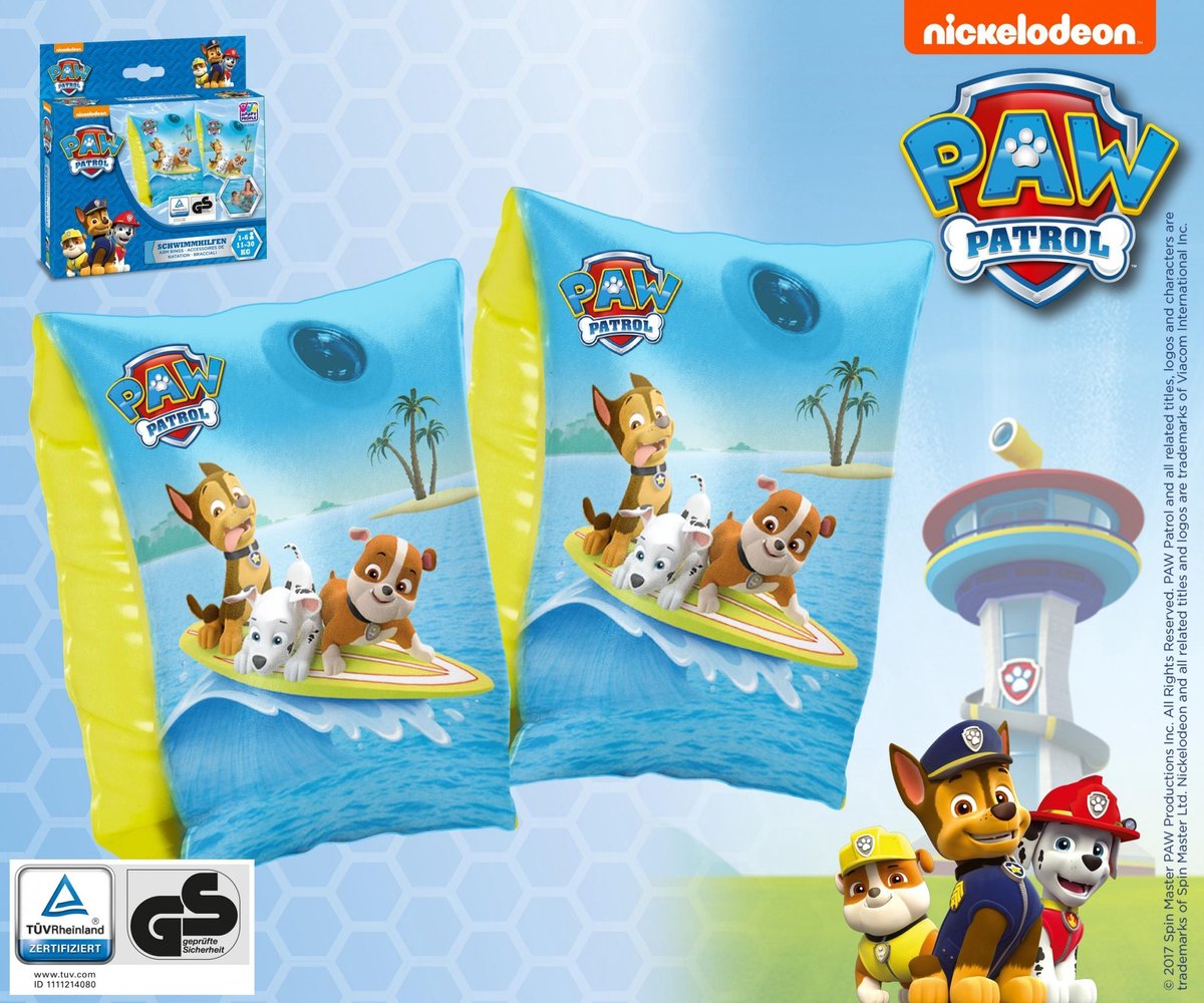 Paw Patrol Chase opblaasbare zwembandjes 1-6 jaar/11-30 kg kinderen