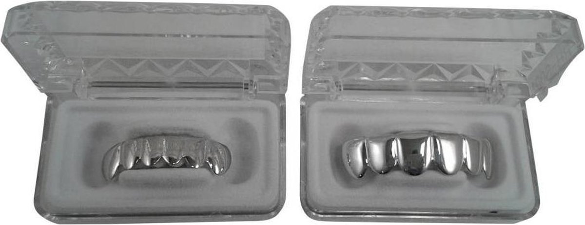 Coole Hip Hop Stijl Mond Grillz Ster Design Top en Onder Grillz Set