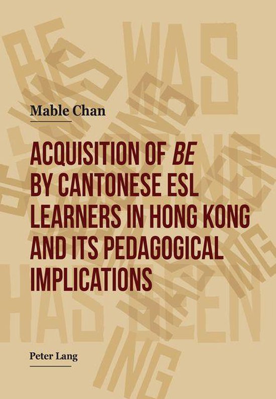 Acquisition of «be» by Cantonese ESL Learners in Hong Kong ... - cover