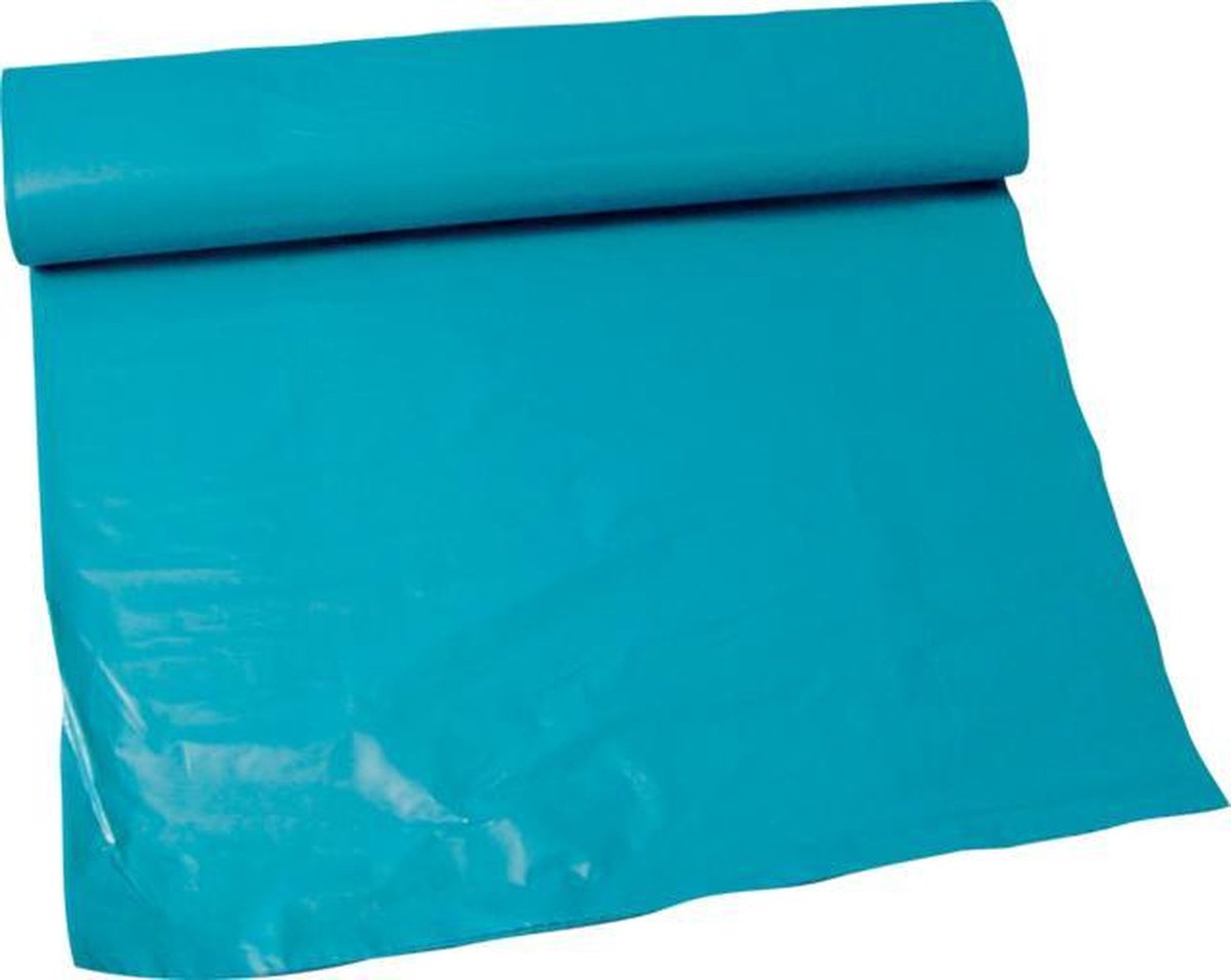 Afvalzak, LDPE, 50/20x110cm, 55my, blauw 1 rol a 10 stuks