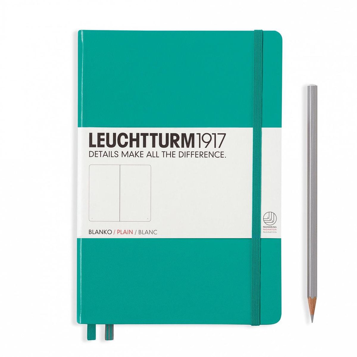 Notitieboek Emerald – Leuchtturm 1917  – Medium – Blanco