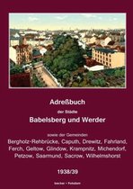 Adressbuch der Stadte Babelsberg und Werder, 1938/39