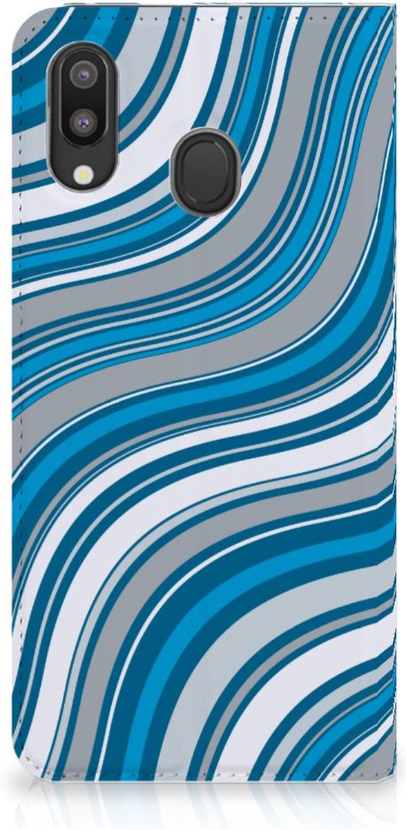 Samsung Galaxy M20 Hoesje met Magneet Waves Blue