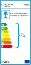 LOBERON Staande lamp Statford antiekwit