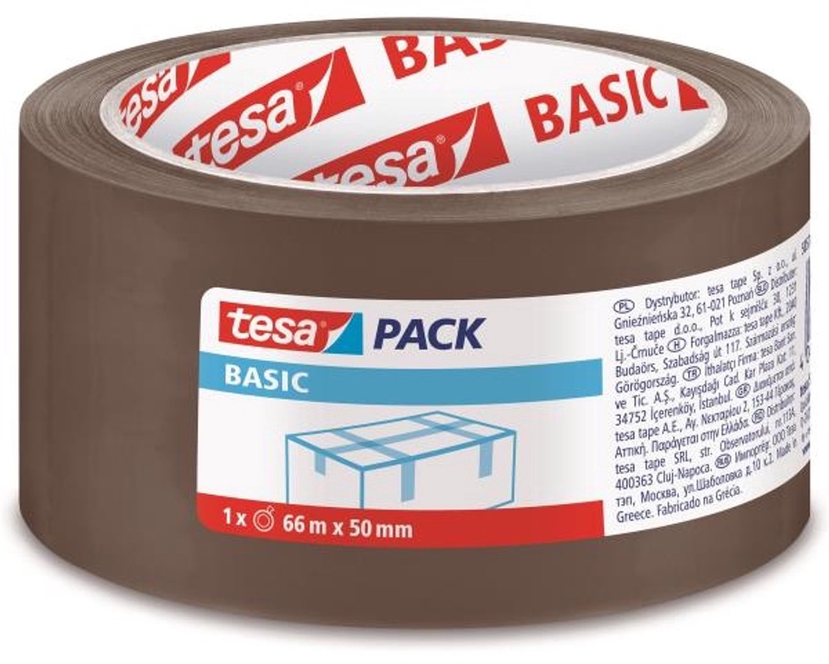 TESA 58571-00000-00 duct tape 66 m Polypropyleen (PP) Bruin