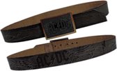 ACDC - Black Leather With Inlay Buckle - M