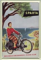 Sparta reclame Rijwielen reclamebord 10x15 cm