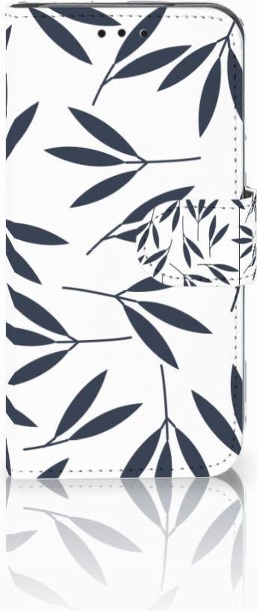 Samsung Galaxy S10e Hoesje Leaves Blue