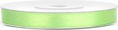 Satijn lint lime groen 6mm/rol 25m