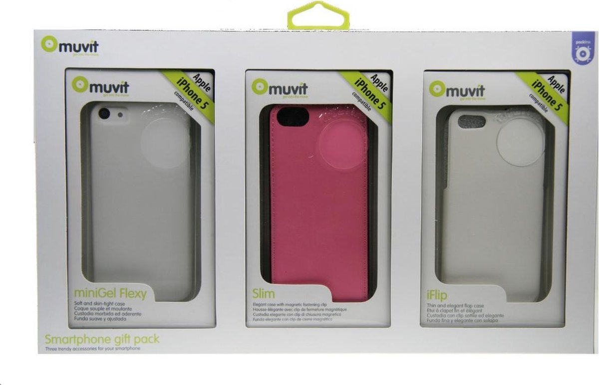 Muvit Gift Pack 3-in-1 voor iPhone 5 en 5S voor Vrouw