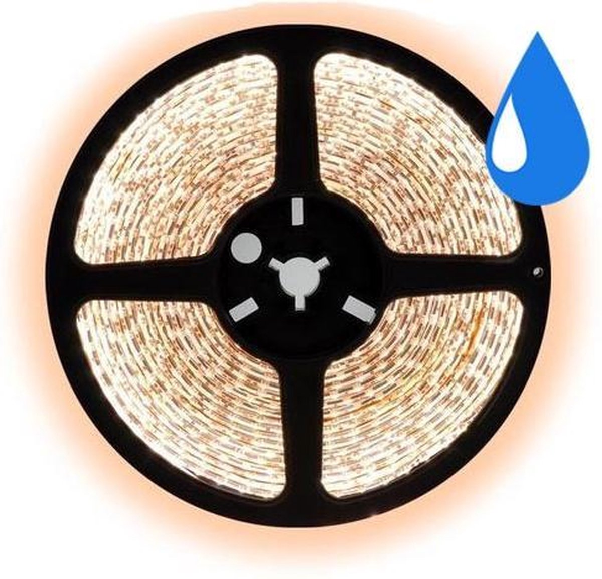 5 meter warm wit led strip waterproof - IP65 - 60Leds/m - 12V
