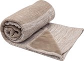 wieg deken stylish cocooning desert taupe double layer
