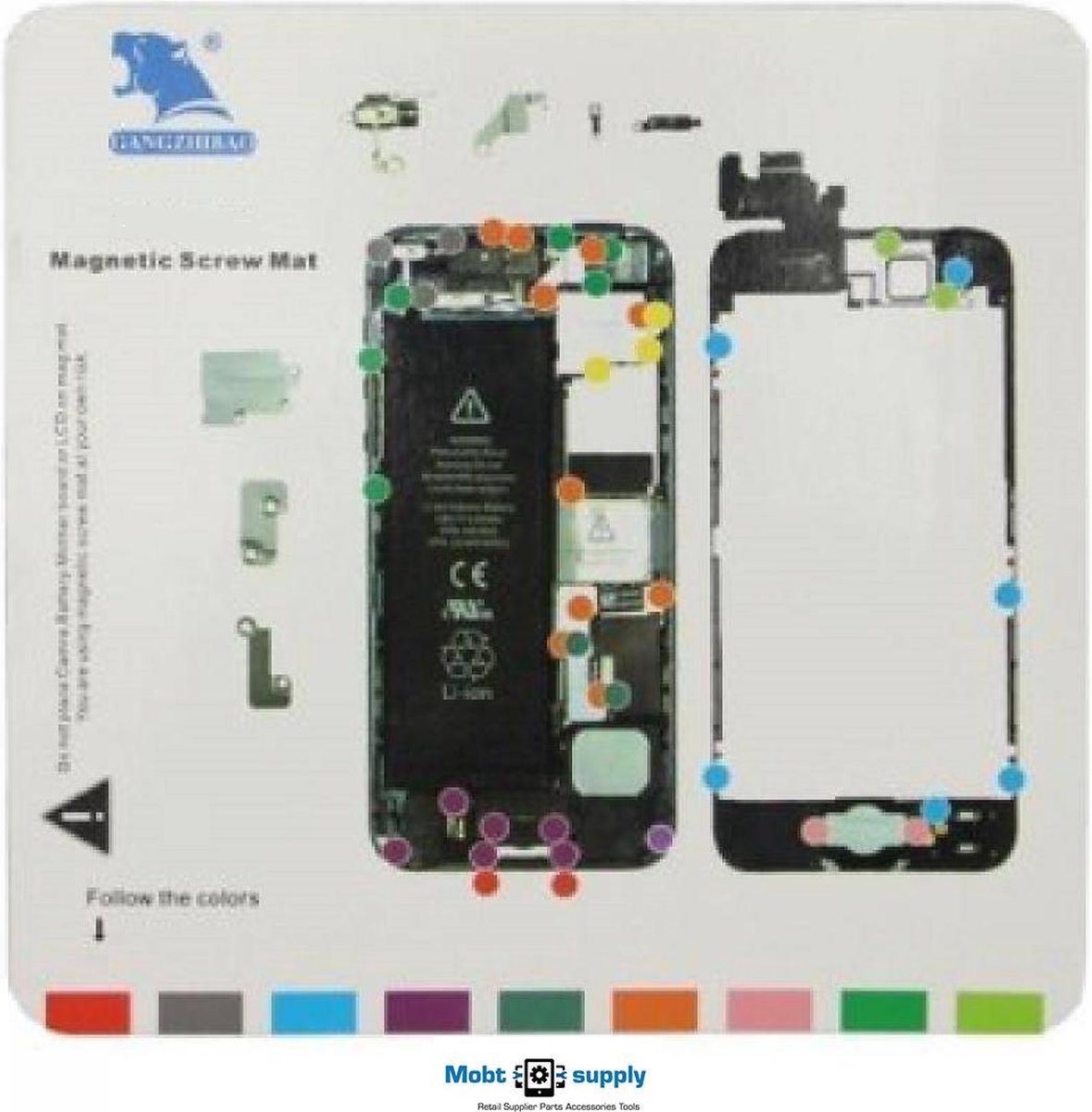 Magnetische reparatie mat voor iPhone 5G