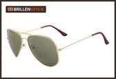 ☀Thunder☀ - Aviator Detroit - Gouden zonnebril