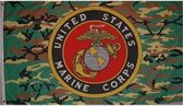 US Marine Corps camouflage vlag 90 x 150