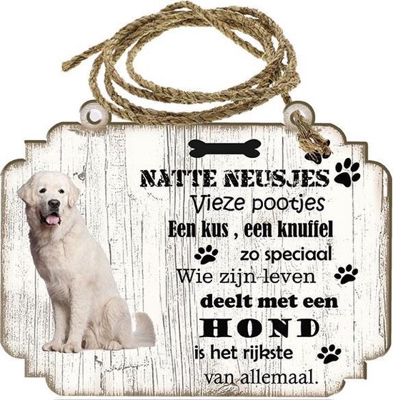 Spreukenbordje hond: Tatrahond