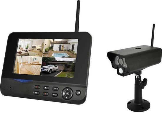 Ip camera Bewakingscamera draadloos + lcd monitor beveiligingscamera set |  bol.com