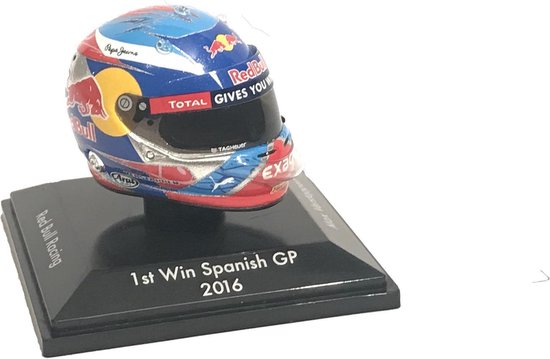 Max Verstappen replica helm Spanje 2016, schaal 1/8 | bol.com