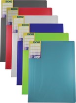 EXXO-HFP #13400 - COMPACT A4 Show Album 40 Tassen - Assorti kleuren - 6 Stuks