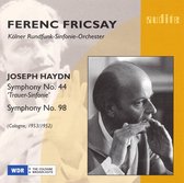 WDR Sinfonieorchester Köln, Ferenc Fricsay - Haydn: Haydn: Symhonies No.44 & No.98 (CD)