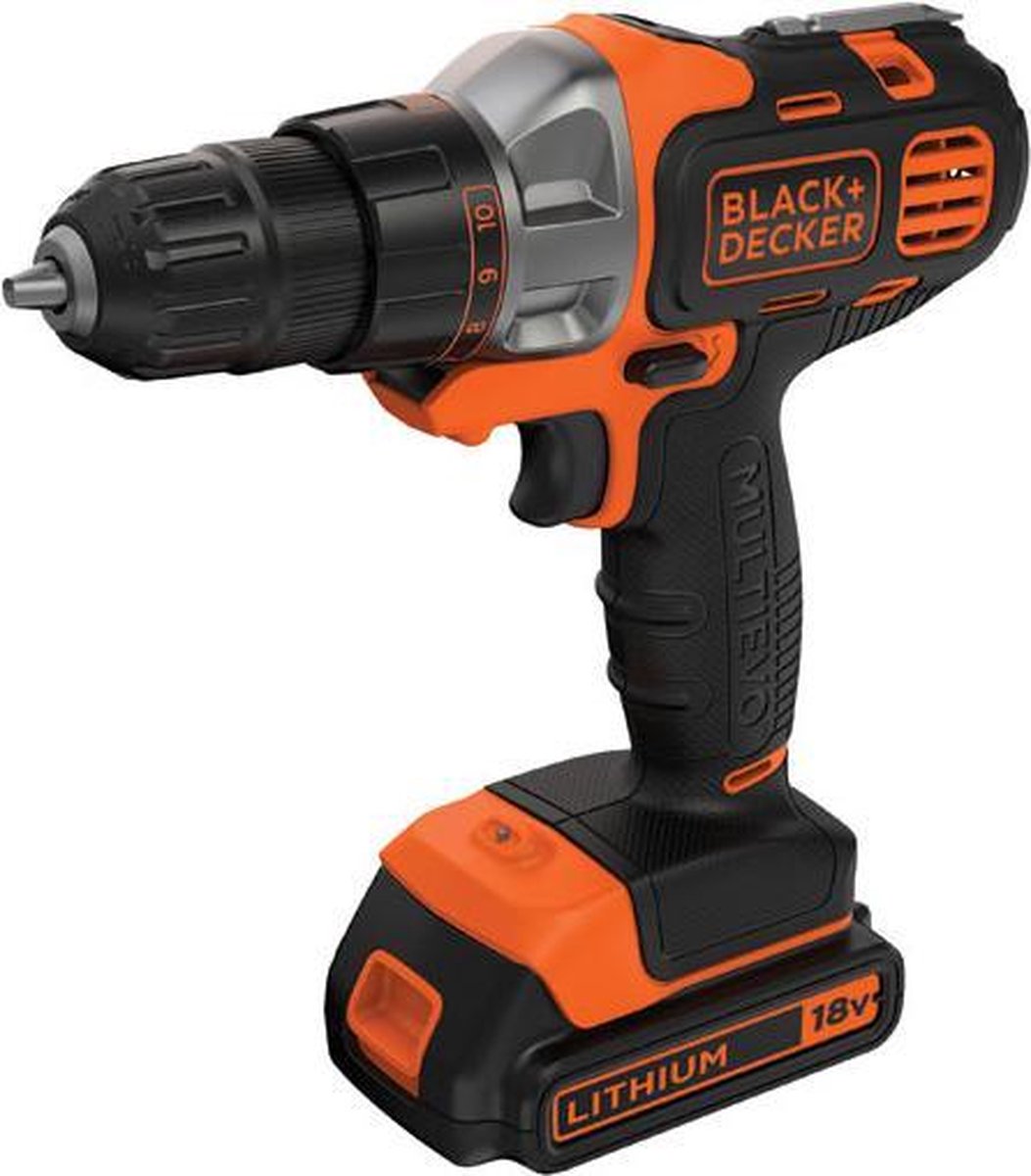 BLACK+DECKER BDCDC18KB-QW Perceuse visseuse sans fil - Chargeur